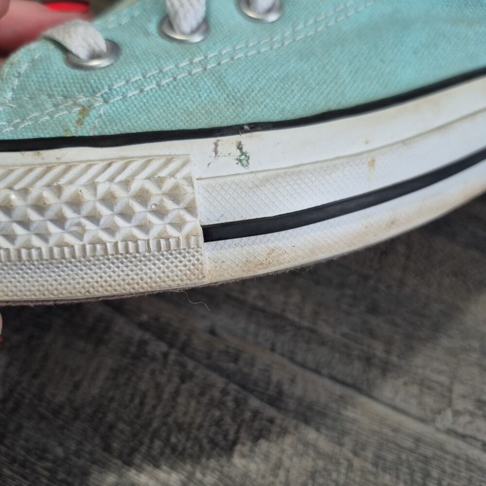 Converse All Star Low Top Sneakers Unisex Mens 8 Womens 10 Light Blue Shoes - Picture 14 of 16